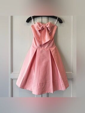 🌸 Luella for Target Strapless Pink Bow-Front A-Line Dress 🌸